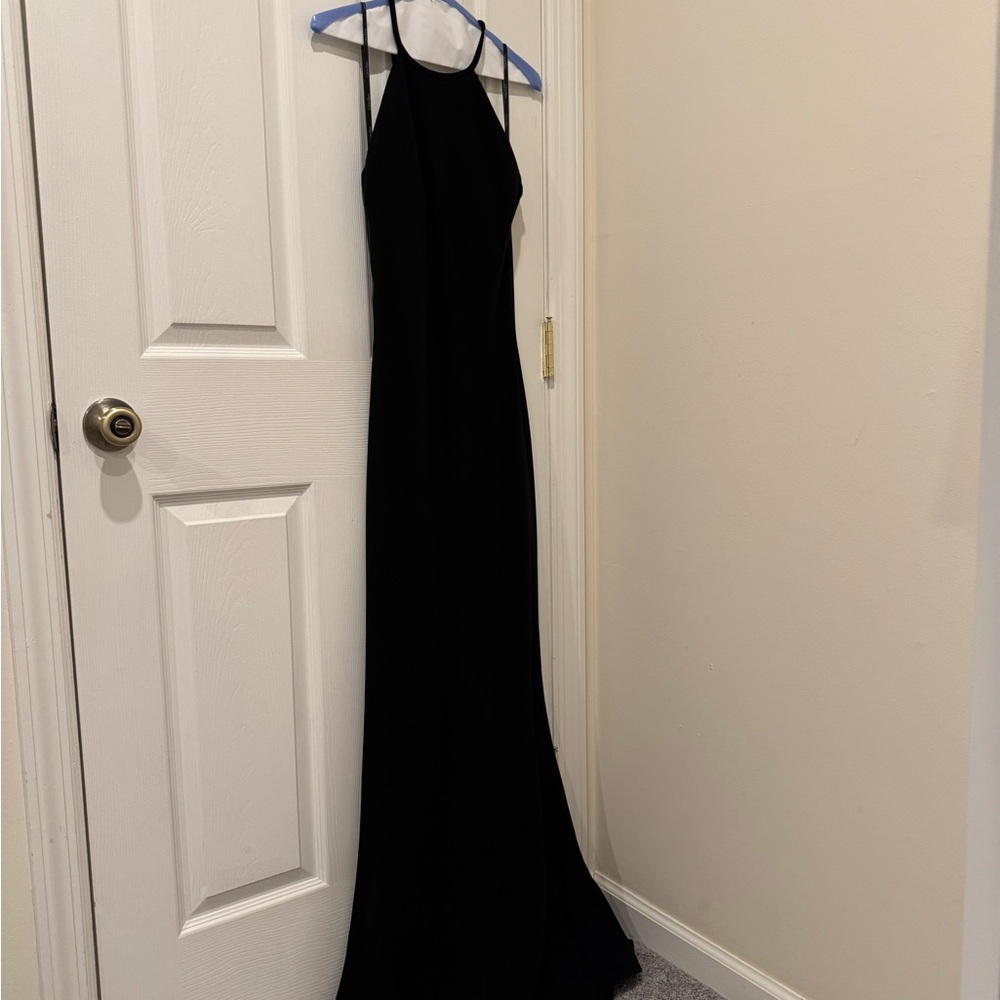 Size 4 Floor Length Black Calvin Klein Gown - excellent condition